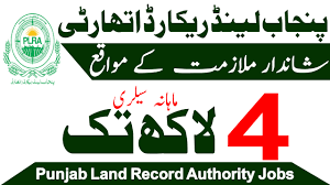 Punjab Land Records Authority Jobs